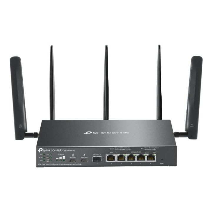 TP-Link ER706WP-4G AX3000 4G+ maršrutētājs ar PoE+