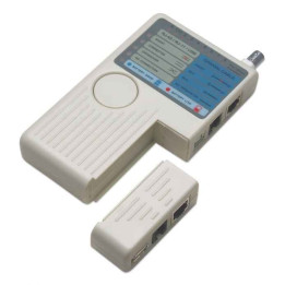 Intellinet 4-в-1 тестер кабелей, RJ-11, RJ-45, USB и BNC, тест одной кнопкой