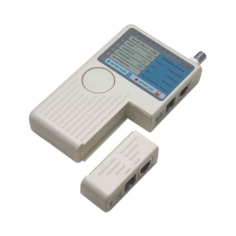 Intellinet 4-in-1 kabeļu testeris, RJ-11, RJ-45
