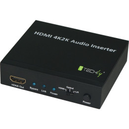 Techly IDATA HDMI-AI4K Audio Inserter SPDIF 5.1CH 4K30Hz
