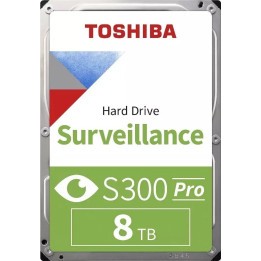 Toshiba S300 Pro 8TB MD10ADA800V 3,5" SATA III cietais disks novērošanas sistēmām