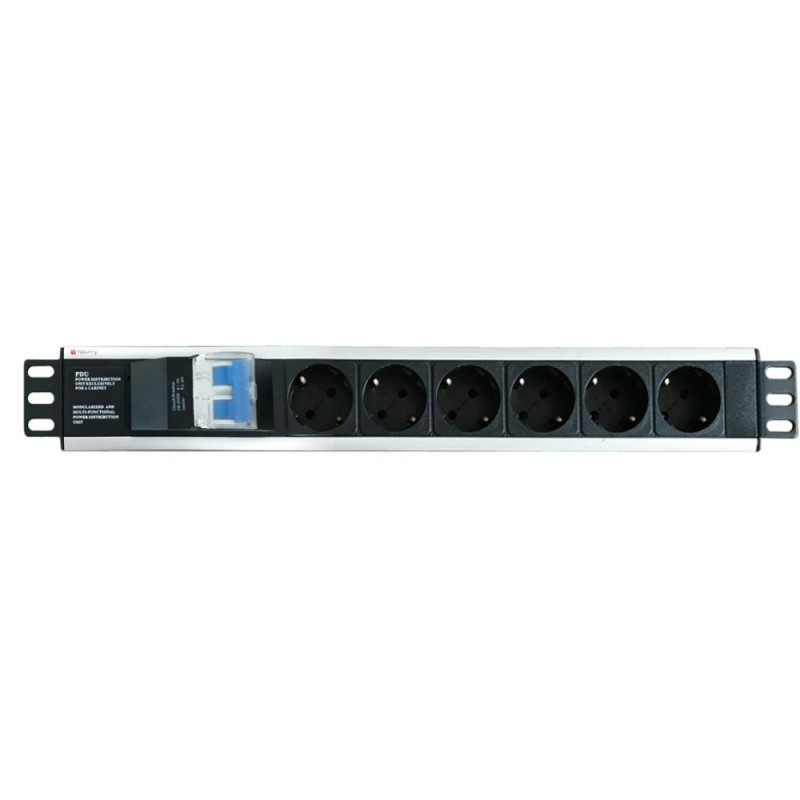 Techly I-CASE STRIP-16SH 19" Strāvas sadalītājs