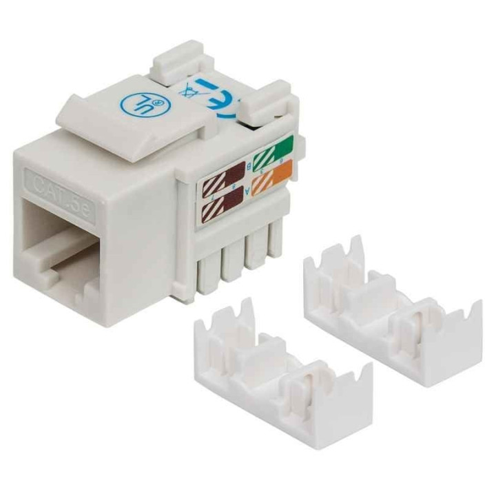 Intellinet 210355 Keystone modulis RJ45 Cat5e UTP balts