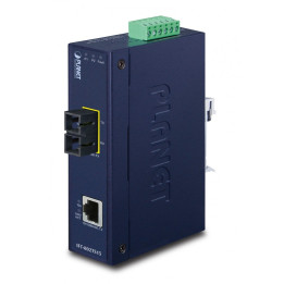 PLANET IFT-802TS15 Промышленный медиаконвертер Fast Ethernet, SC SM 15км, IP30, -40~75°C