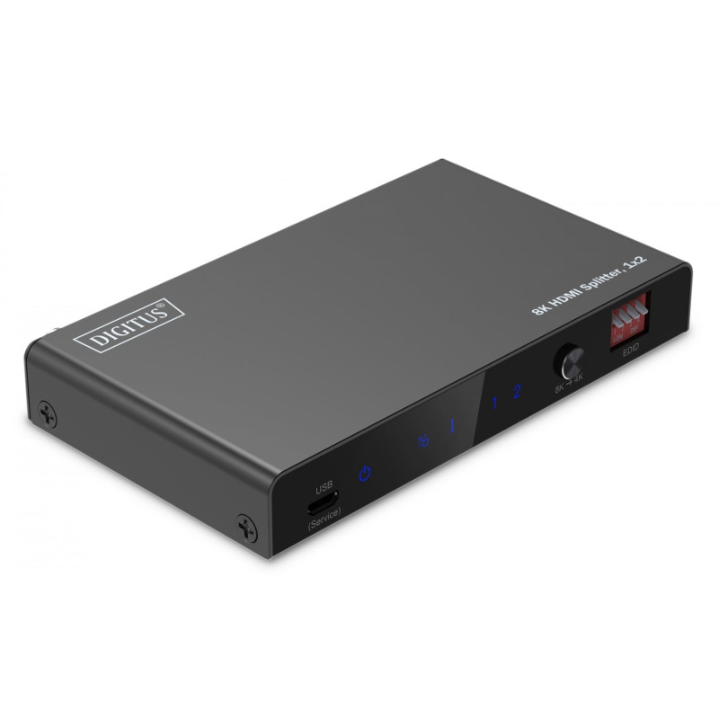 DIGITUS DS-55339 HDMI sadalītājs 1x2, 8K@60Hz