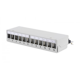 DIGITUS DN-93706 12-портовая экранированная патч-панель 1U 19"