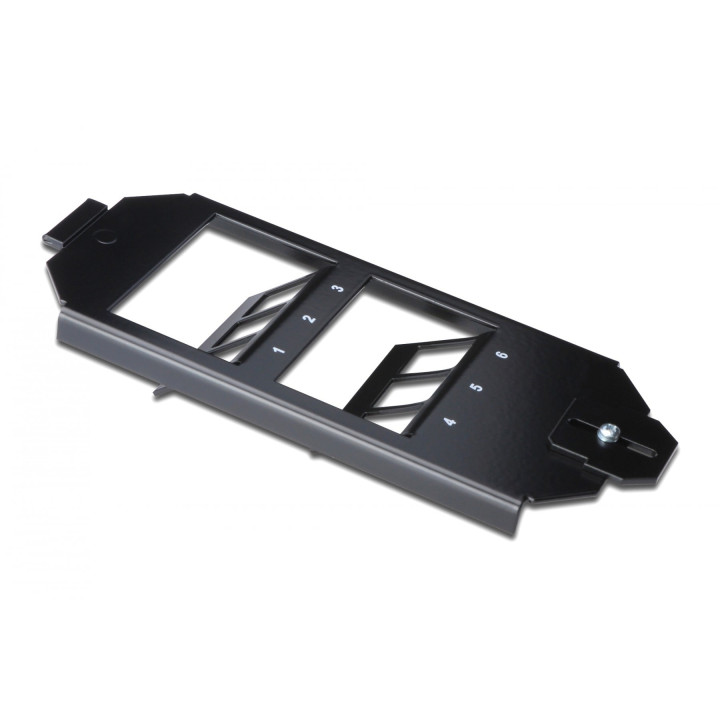 DIGITUS AN-25178 Frame Set 6-Port Keystone Black