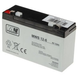 MW Power 6V/12AH-MWS 6V 12Ah SLA akumulators