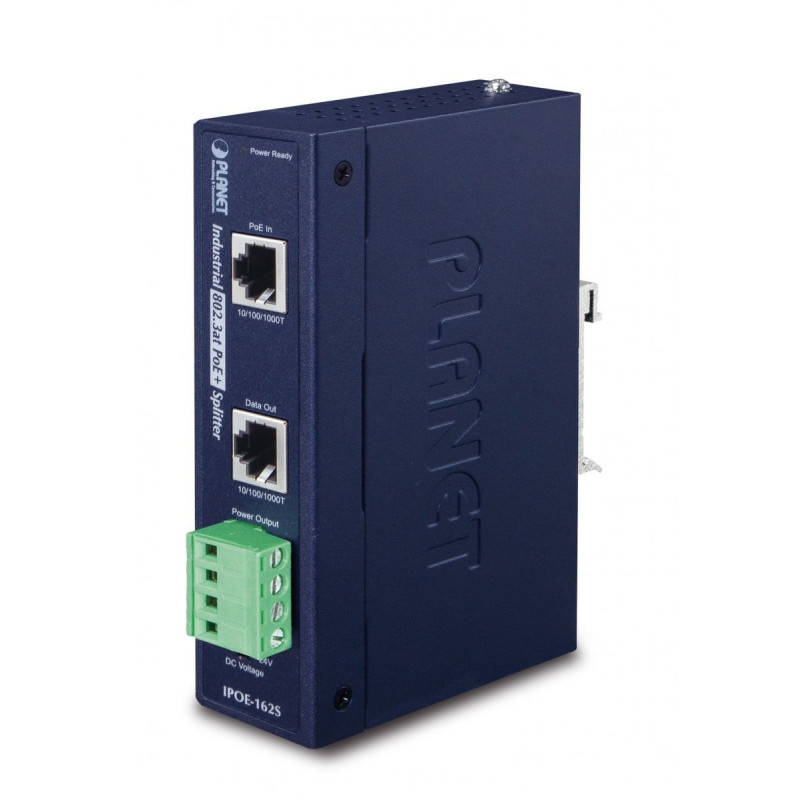 PLANET IPOE-162S Industriālais PoE sadalītājs 802