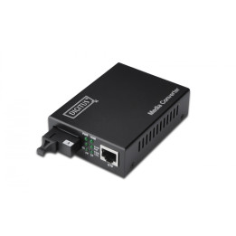 DIGITUS DN-82122 Gigabit Ethernet Media Converter, ühe režiimiga, BiDi Tx1310nm/Rx1550nm, SC, 20km