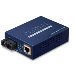 PLANET FTP-802 IEEE 802.3af PoE 10/100Base-TX uz 100Base-FX (SC) mediju pārveidotājs