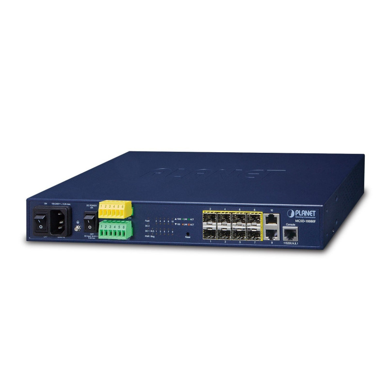 PLANET MGSD-10080F 13" 6-Port 100/1G SFP