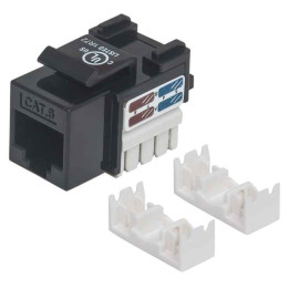 Intellinet 210720 Keystone Module Cat6 UTP Black
