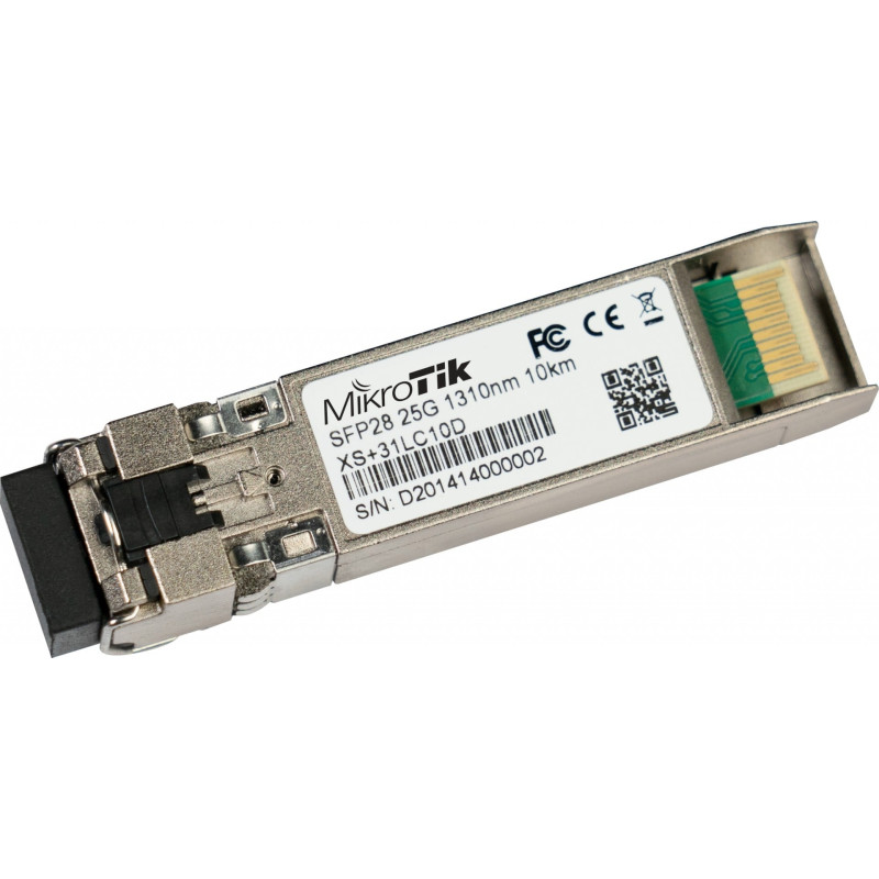 MikroTik XS+31LC10D SFP28 25G vienmoda šķiedras