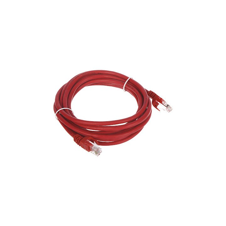 RJ45/3.0-RED Ethernet Patch Cable 3.0 m Red