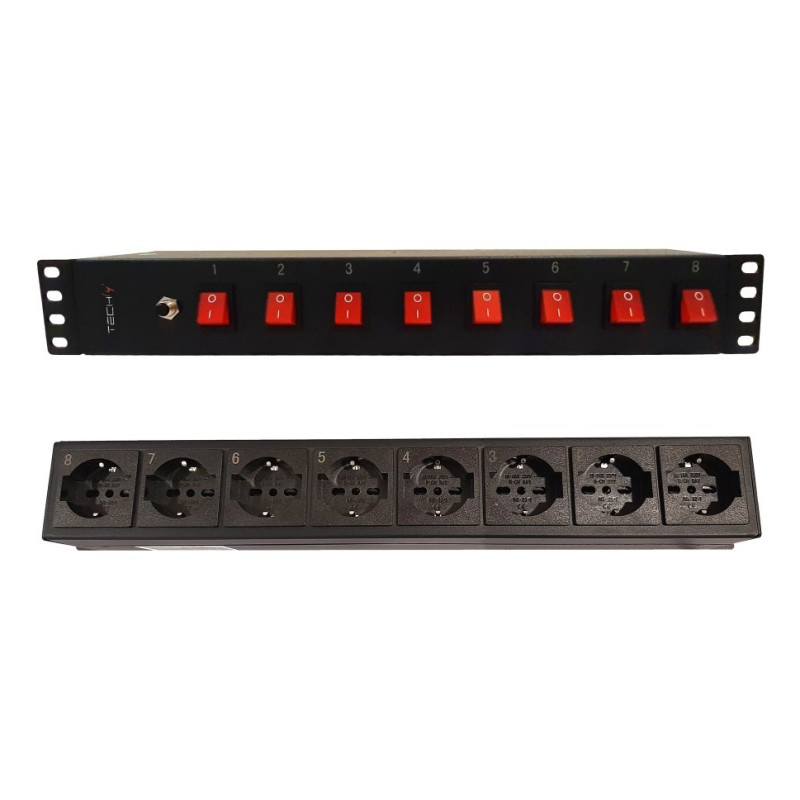 Techly STRIP-815I 19" Rack Barošanas Sloksne