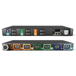 Vertiv Geist MG05M1R1-06L193-3PS56B2H10-S power distribution unit (PDU) 6 AC outlet(s) 0U Black