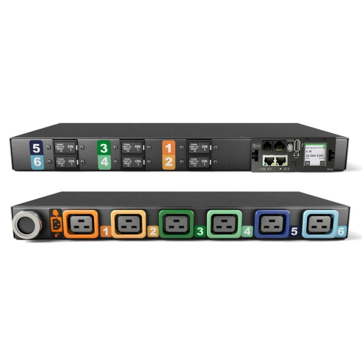 Vertiv Geist MG05M1R1-06L193-3PS56B2H10-S блок распределения питания (PDU) 6 розеток переменного тока 0U Черный