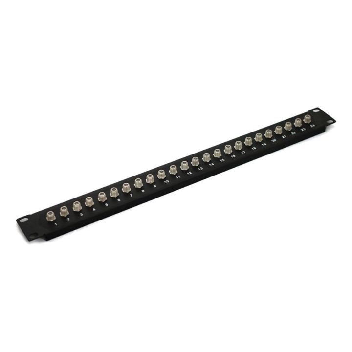 DIGITUS CL-19-1U-24F Patch Panel 19" 1U 24x F-tipa savienotāji Melns