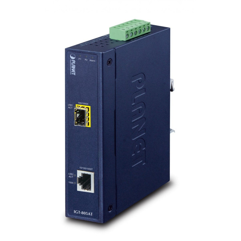 PLANET IGT-805AT Industriālais Gigabitu mediju pārveidotājs