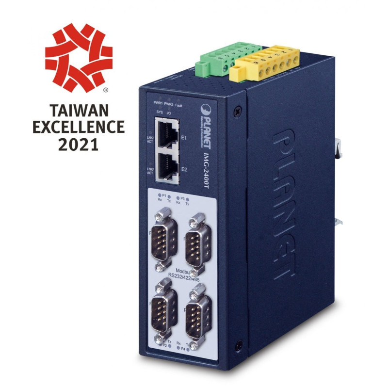 PLANET IMG-2400T Industriālais 4 Portu Modbus