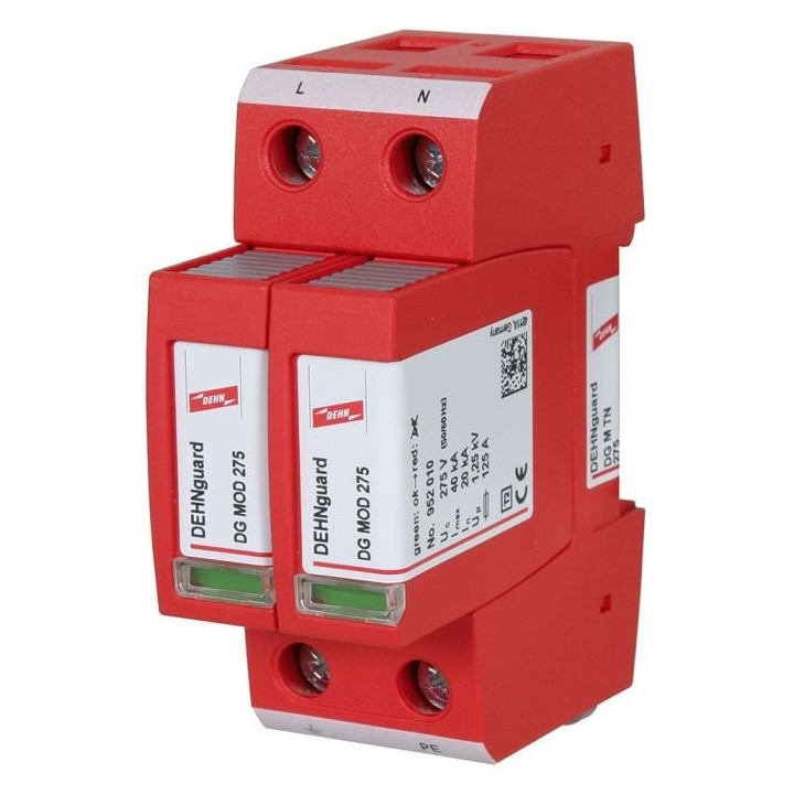 DEHN DG M TN 275 2. tipa pārsprieguma aizsardzības ierīce (SPD) 1-fāzes 952205