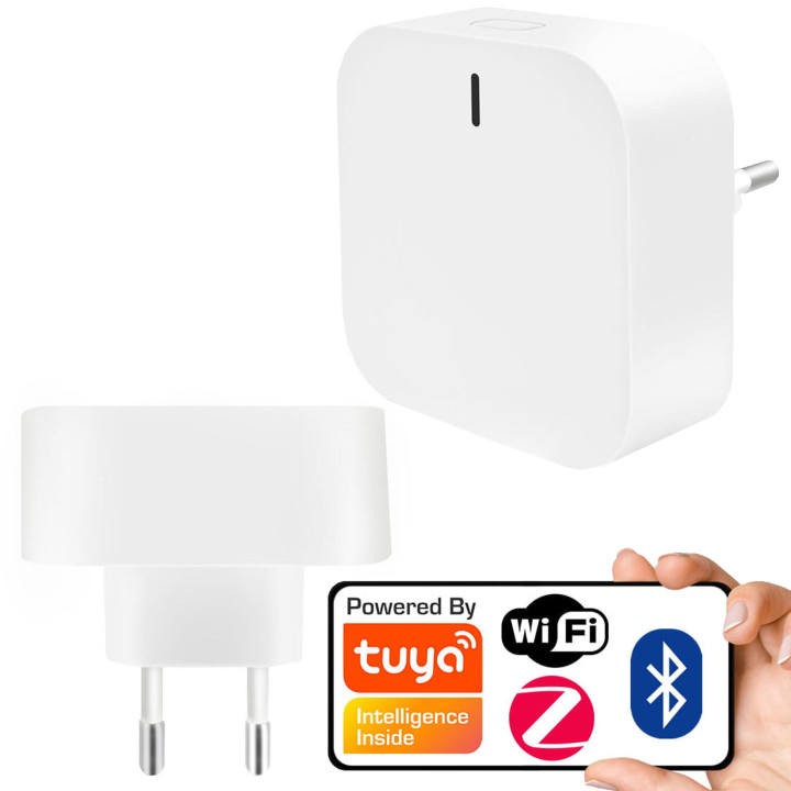 Tuya Mini Zigbee WiFi Gateway Plug 230V – Smart Home Hub for up to 50 Devices