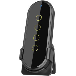 Tuya Zigbee Touch Remote Control 4-Button 12 Scenes Black
