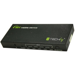 Techly IDATA HDMI-4K51 HDMI 1.4 5x1 4K60Hz jungiklis su nuotolinio valdymo pultu