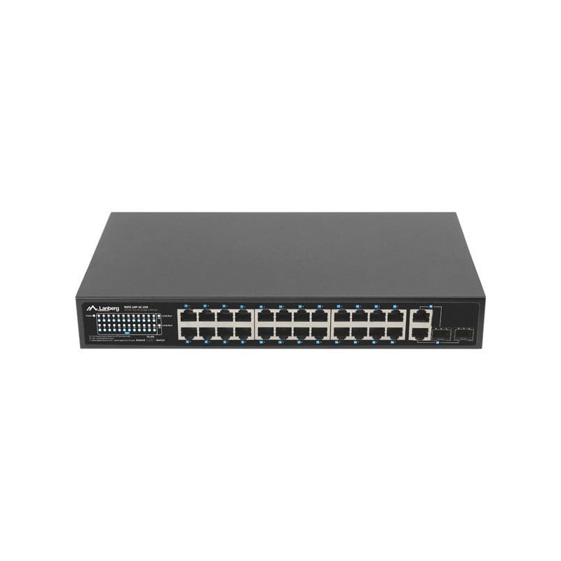 Lanberg RSFE-24P-2C-250 24 portu PoE+ slēdzis
