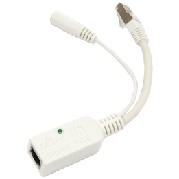 MikroTik RBGPOE PoE adapteris Gigabit Ethernet 48V 24V maitinimo injektorius tinklo įrangai