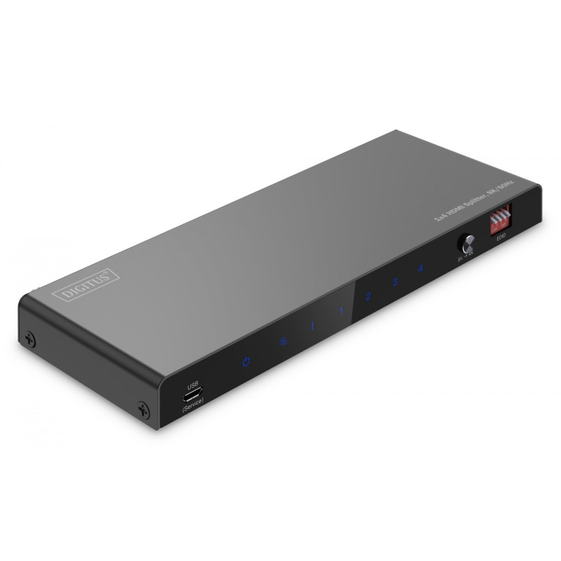 DIGITUS DS-55340 HDMI Sadalītājs 1x4, 8K@60Hz