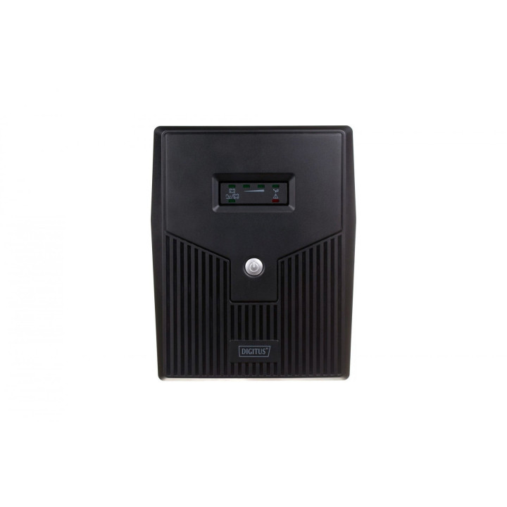 DIGITUS DN-170067 Line-Interactive UPS, 2000VA/1200W, 12V/9Ah x2, 4x CEE 7/7, USB, RS232, RJ45, LED