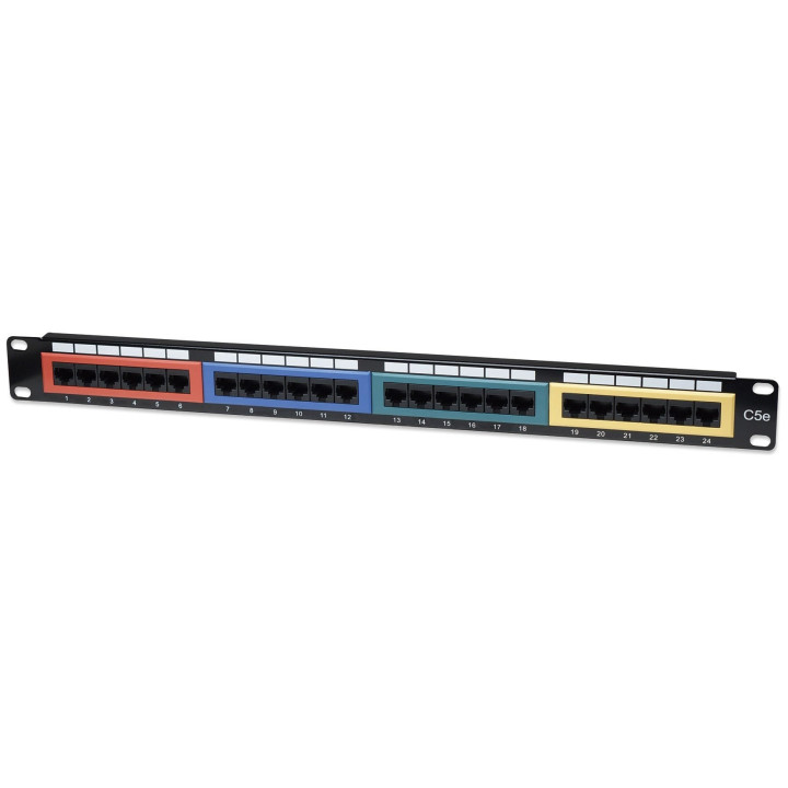 Intellinet 513678 Cat5e UTP 24-Port Patch Panel 1U