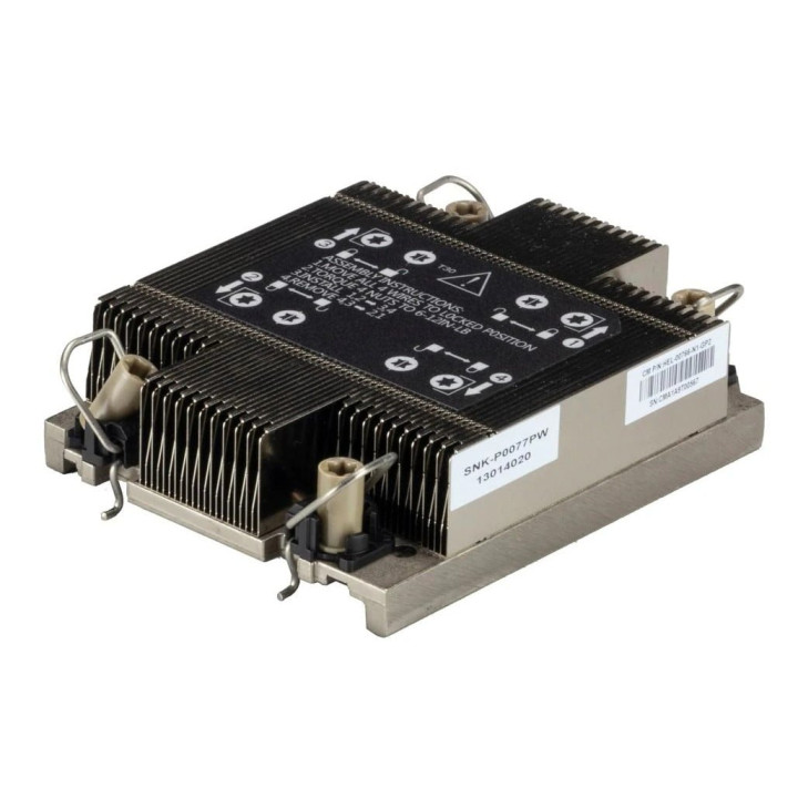 Supermicro SNK-P0077PW CPU radiatorius / radiatorius, juodas, nerūdijantis plienas