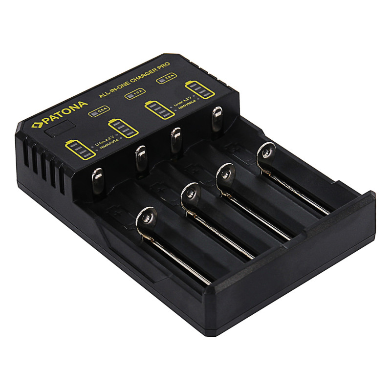 Lādētāja akumulators AA/AAA/18650/14500/CR123A Patona
