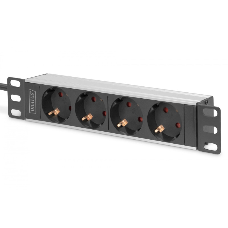 DIGITUS DN-95418 1U alumīnija PDU, 10&quot