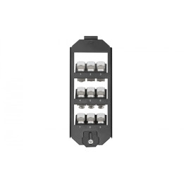 DIGITUS AN-25179 Rāmju komplekts, 3 līmeņi 9 Keystone ligzdām, saderīgs ar OBO-Ackermann GES9