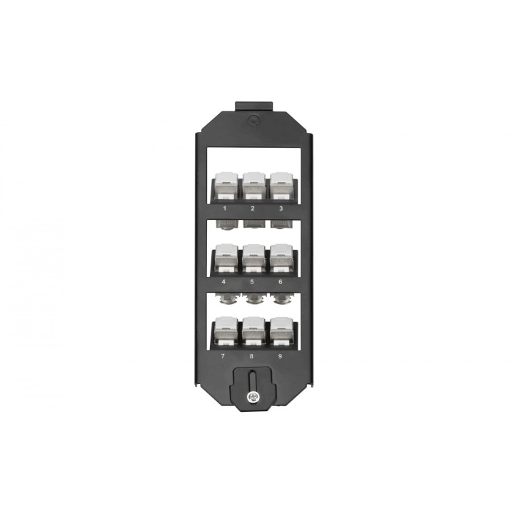 DIGITUS AN-25179 Набор рамок, 3 уровня для 9 Keystone гнезд, совместим с OBO-Ackermann GES9