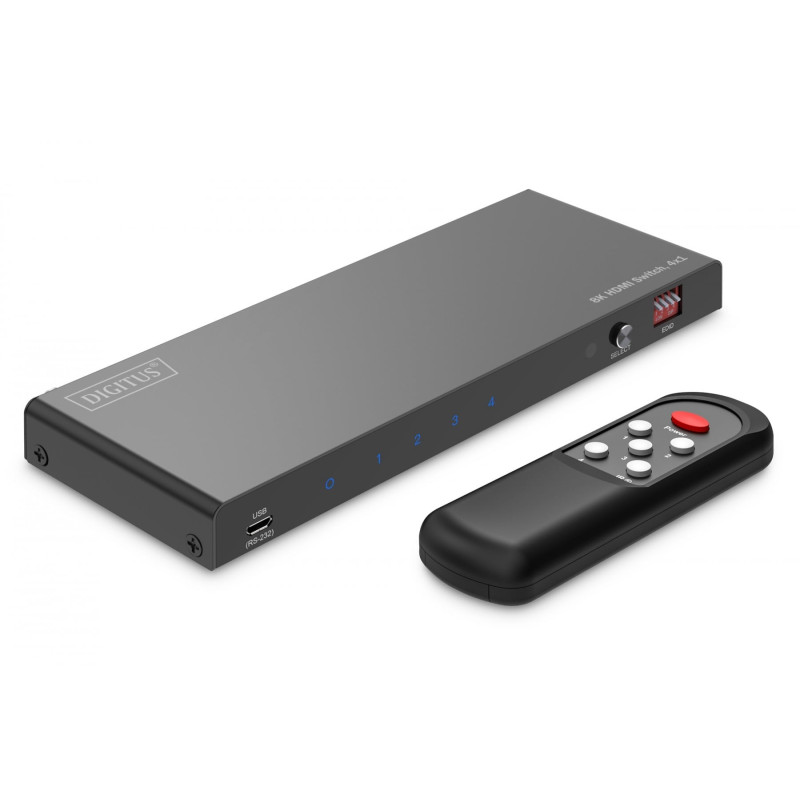 DIGITUS DS-55335 HDMI slēdzis 4x1, 8K/60Hz