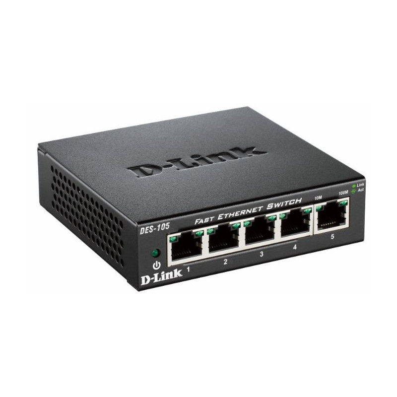 D-Link DES-105/E 5 portu 10/100Mbps nepārvaldīts