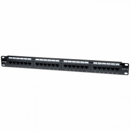 Intellinet 520959 patch-paneel UTP 1U 24-porty, czarny