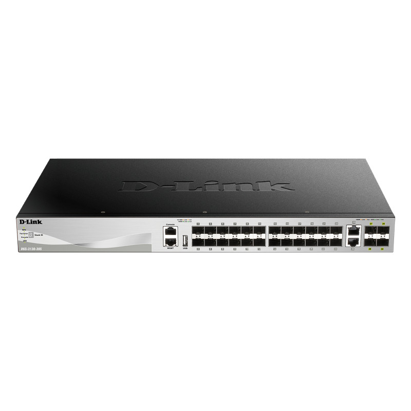 D-Link DGS-3130-30S/E tīkla slēdzis Pārvaldīts L3