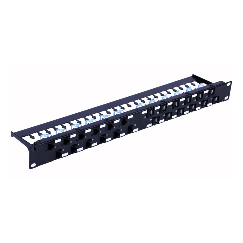 Techly I-PP 24-RU-C6ATSL 24x Keystone RJ45