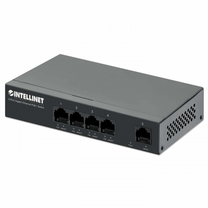 Intellinet 561792 5-Port Gigabit PoE+ Switch 4x PoE+