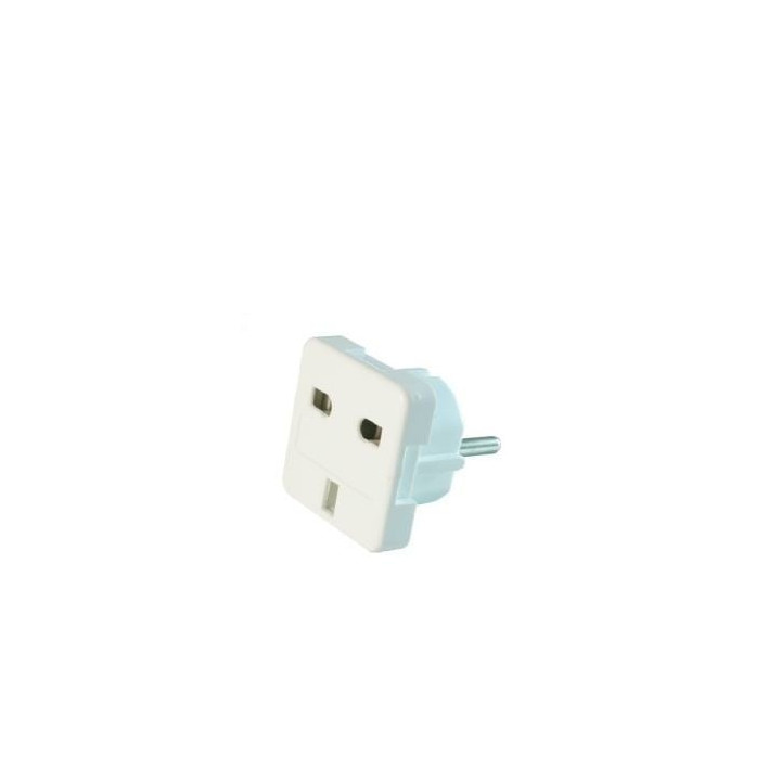 Gembird A-AC-UKEU-001 Kelioninis adapteris JK į ES, F tipas, 5A, baltas