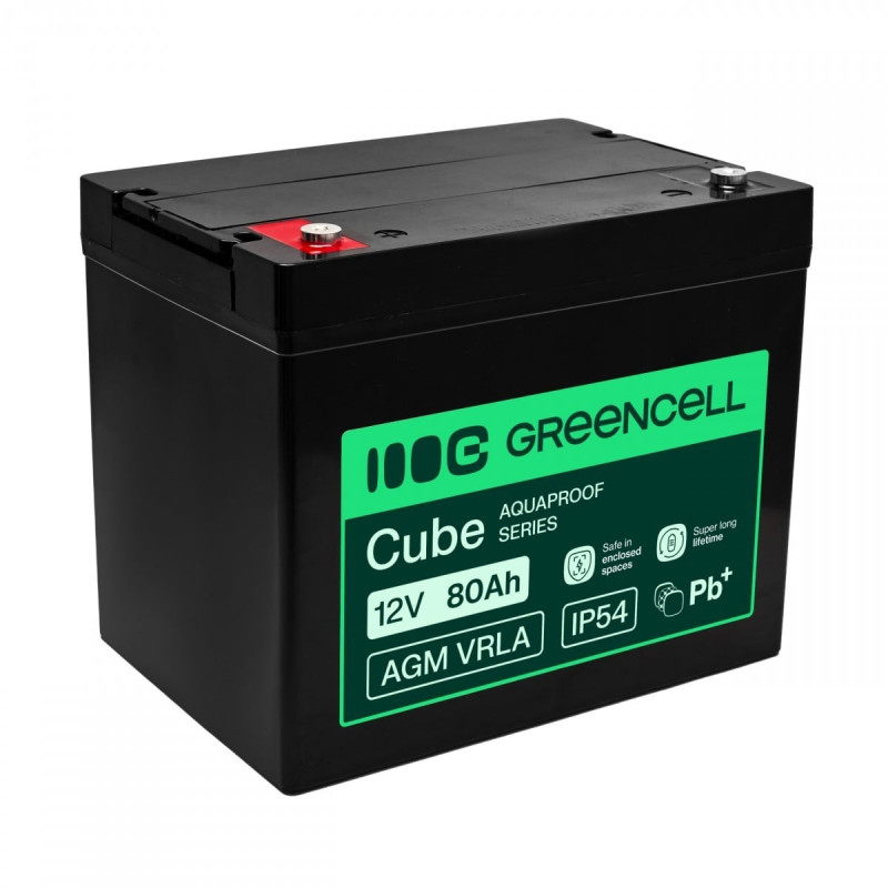 Green Cell AGM12V80AH-H 12V 80Ah AGM