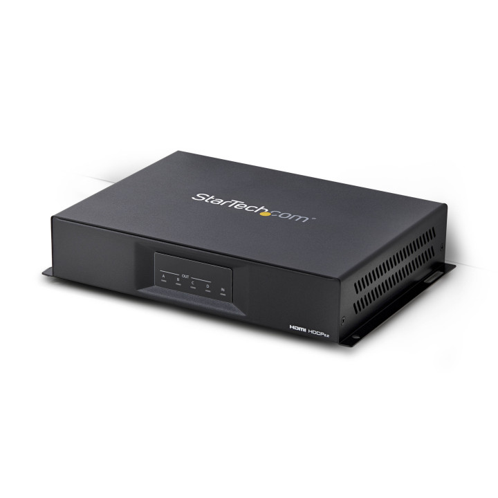 StarTech.com ST124HDVW 2x2 vaizdo sieninis valdiklis su 4K 60Hz HDMI 2.0, 1 įvestis 4 išvestis