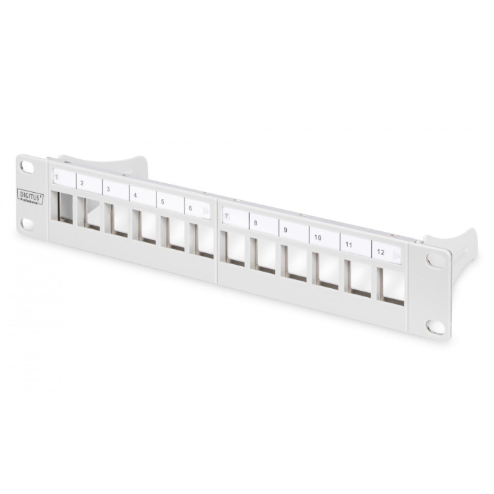 DIGITUS DN-91419 12-портовая экранированная патч-панель 1U 10" стойка