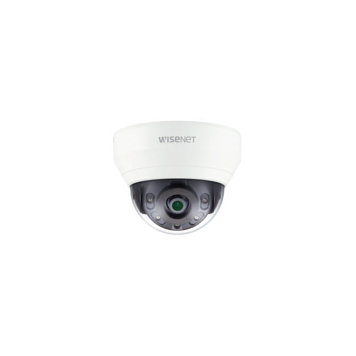 Hanwha Vision QND-6022R 2MP väliskuppel IP-turvakaamera koos IR Night Vision, PoE ja AI Analyticsiga